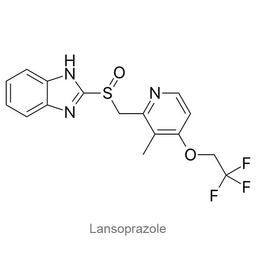 Структурная формула Лансопразол