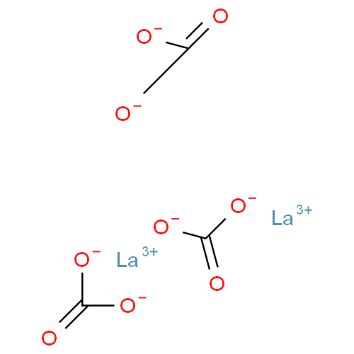 Структурная формула Лантана карбонат