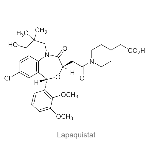 Структурная формула Лапаквистат