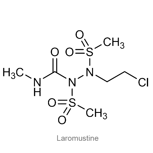 Структурная формула Ларомустин