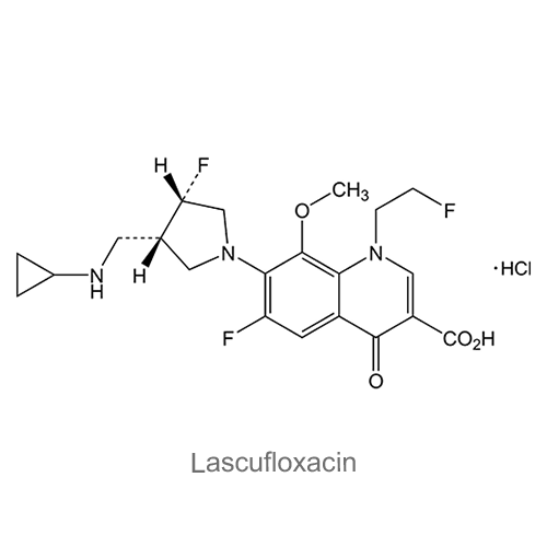 Структурная формула Ласцуфлоксацин