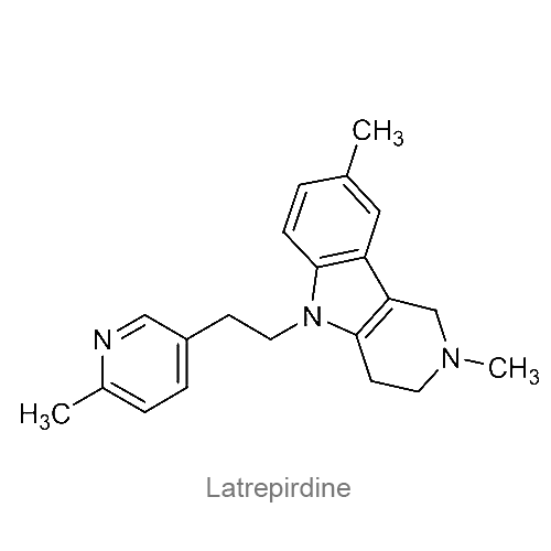 Структурная формула Латрепирдин