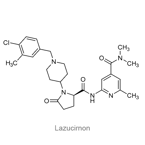 Структурная формула Лазуцирнон