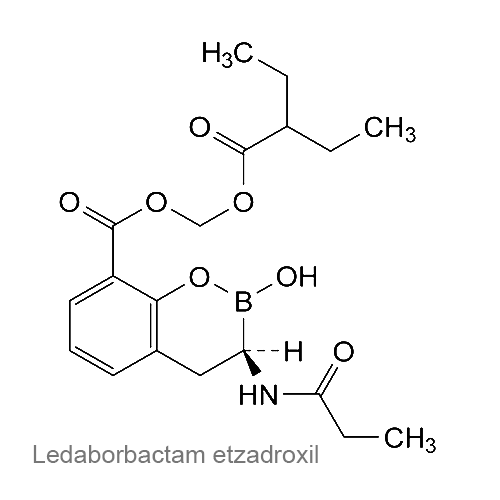 Структурная формула Ледаборбактам этзадроксил