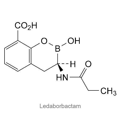 Структурная формула Ледаборбактам