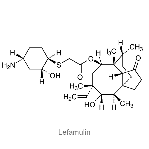 Структурная формула Лефамулин