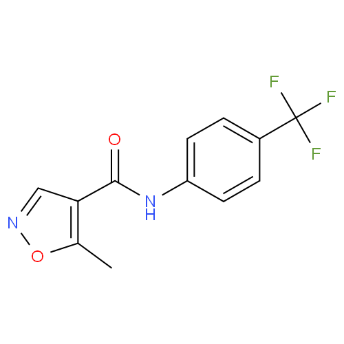Структурная формула Лефлуномид