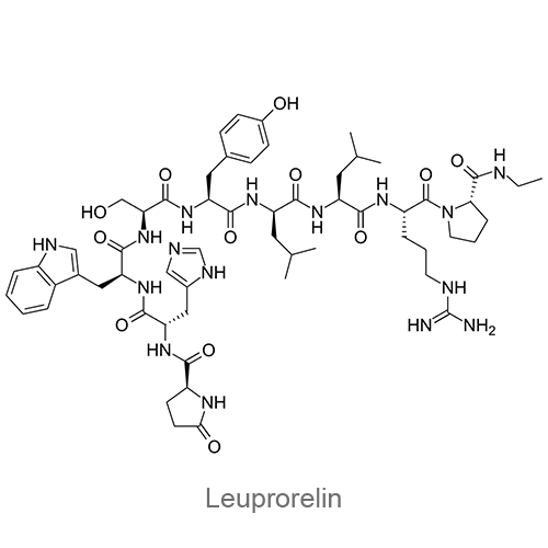 Структурная формула Лейпрорелин