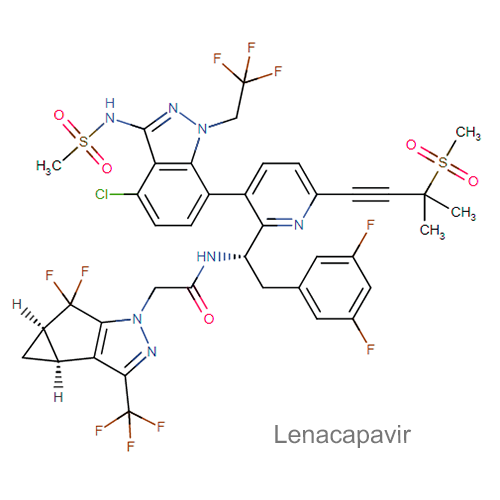 Структурная формула Ленакапавир