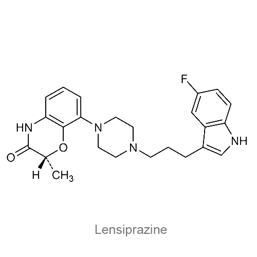 Структурная формула Ленсипразин
