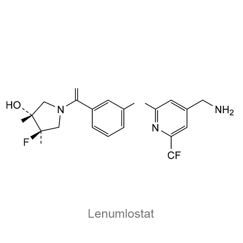 Структурная формула Ленумлостат