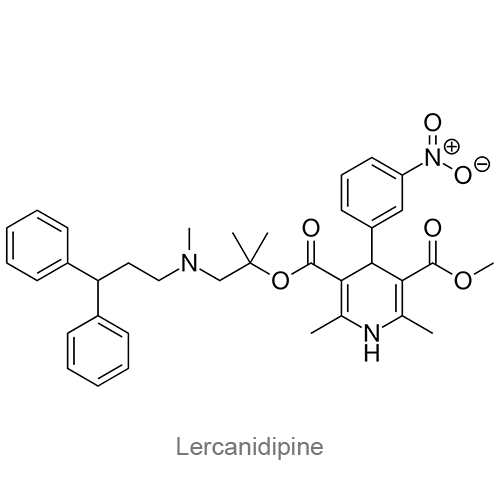 Структурная формула Лерканидипин