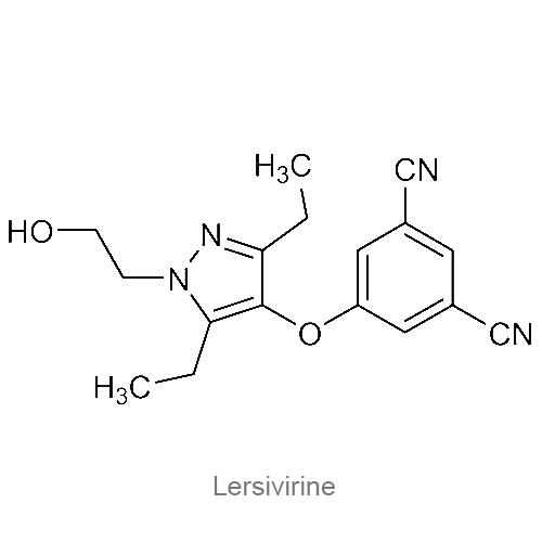 Структурная формула Лерсивирин