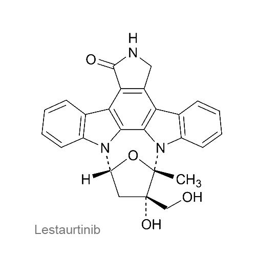Структурная формула Лестауртиниб