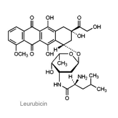 Структурная формула Лейрубицин