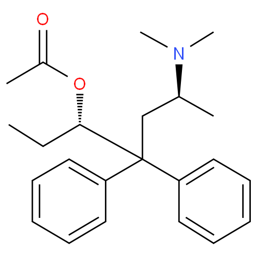 Левацетилметадол структурная формула