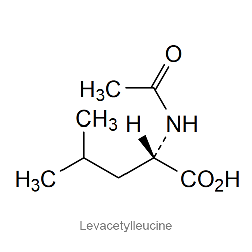 Структурная формула Левацетиллейцин