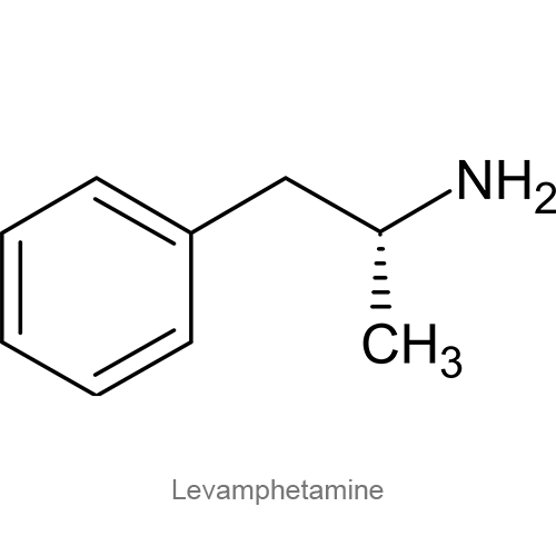Левамфетамин структурная формула