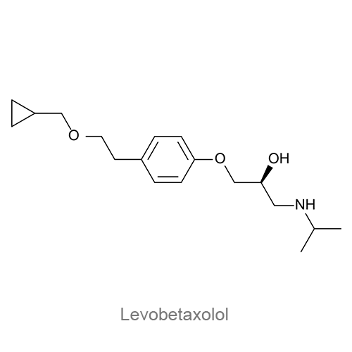Структурная формула Левобетаксолол