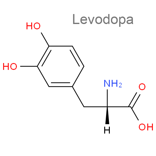 Структурная формула Леводопа + Бенсеразид