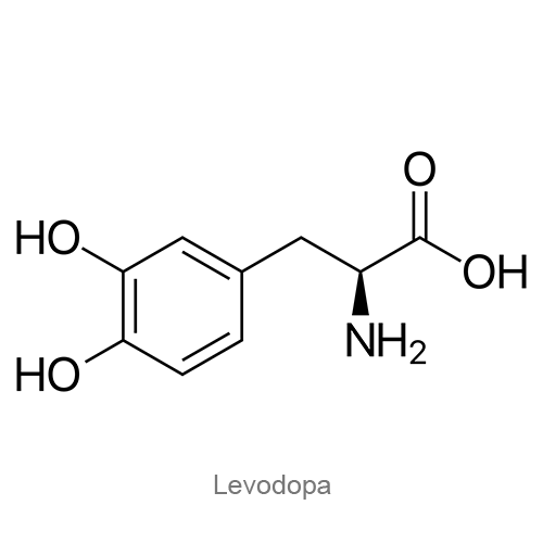 Структурная формула Леводопа