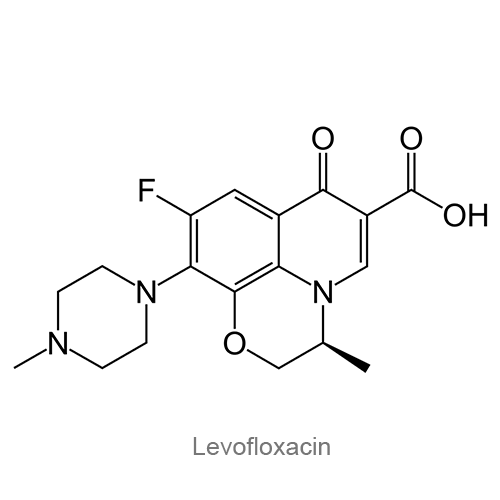 Структурная формула Левофлоксацин
