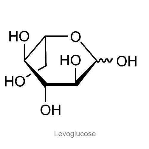 Структурная формула Левоглюкоза