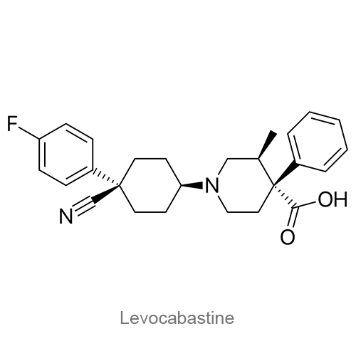 Структурная формула Левокабастин