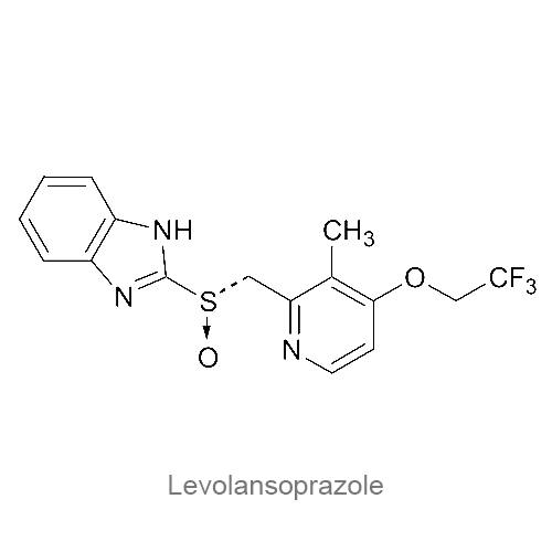 Структурная формула Леволансопразол