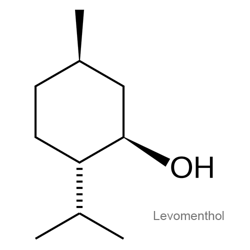 Структурная формула Левоментол