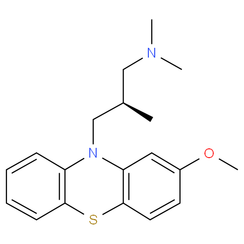 Структурная формула Левомепромазин