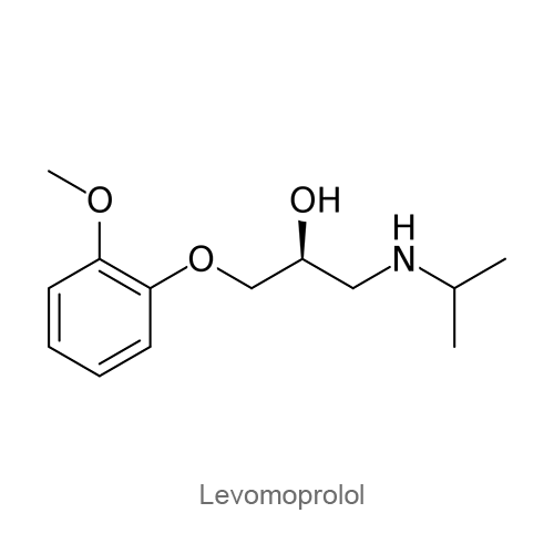 Левомопролол структурная формула