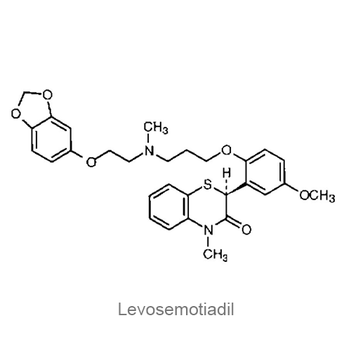 Структурная формула Левосемотиадил