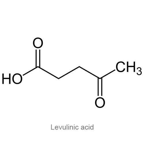 Левулиновая кислота структурная формула