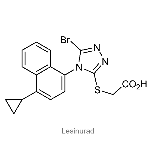 Структурная формула Лезинурад