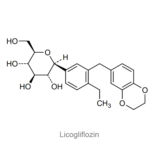 Ликоглифлозин структурная формула