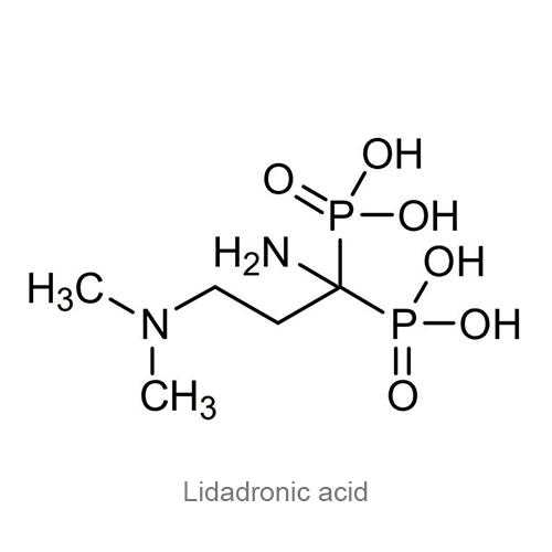 Лидадроновая кислота структурная формула