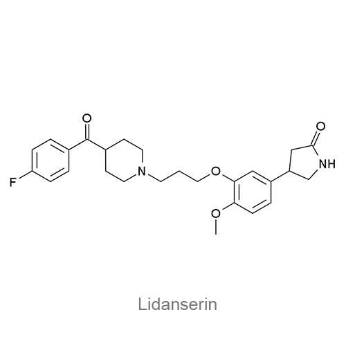 Структурная формула Лидансерин