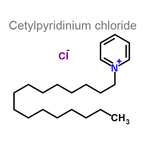 Лидокаин + Цетилпиридиния хлорид структурная формула 2