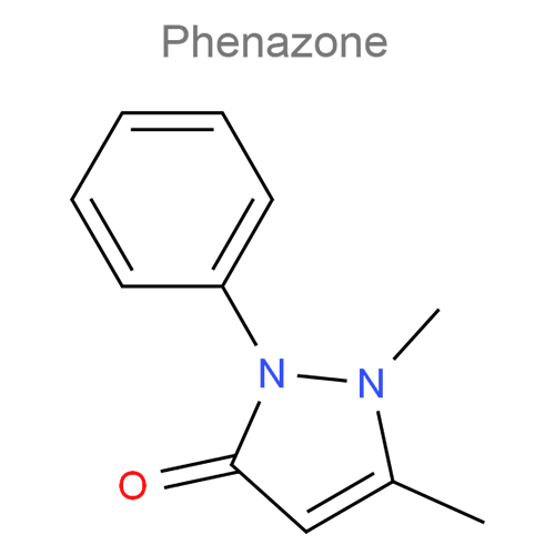 Структурная формула 2 Лидокаин + Феназон