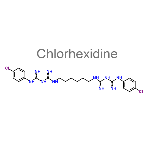 Лидокаин + Хлоргексидин структурная формула 2
