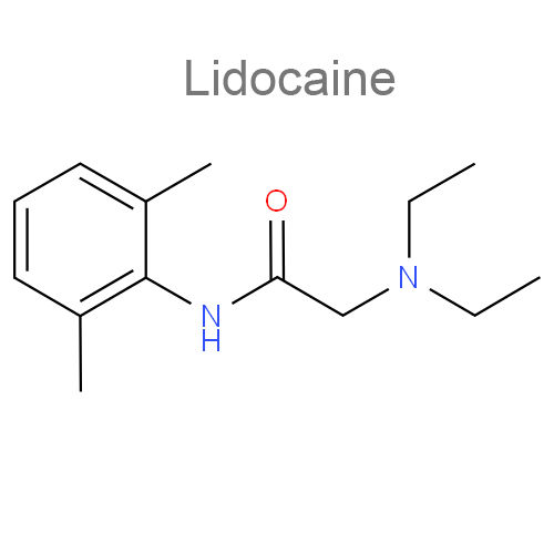 Лидокаин + Норэпинефрин структурная формула