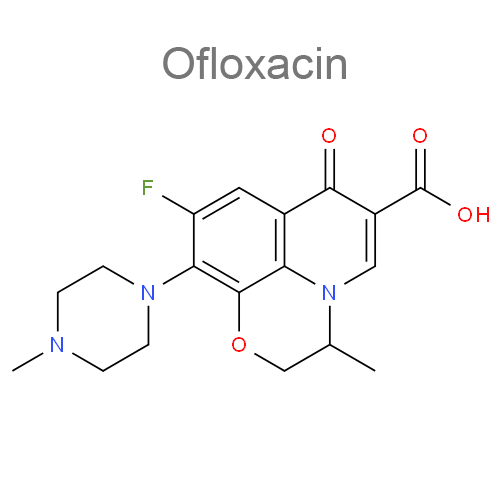 Структурная формула 2 Лидокаин + Офлоксацин