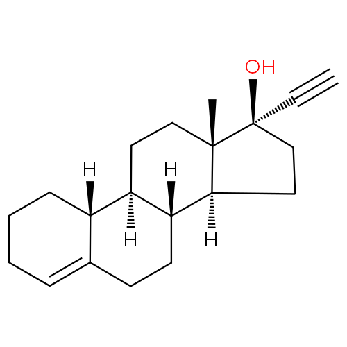 Структурная формула Линэстренол
