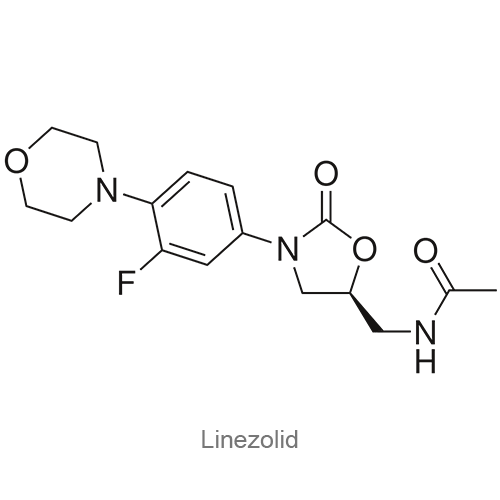 Линезолид структурная формула