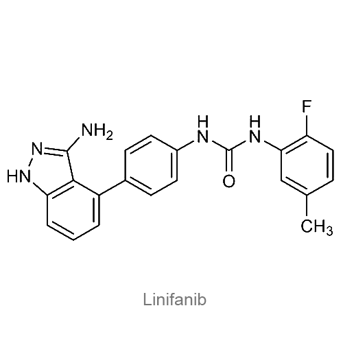 Структурная формула Линифаниб