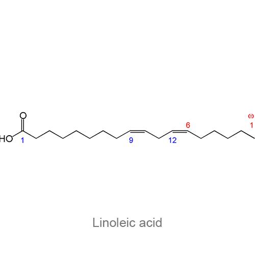 Линолевая кислота структурная формула