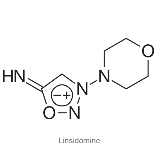 Линсидомин структурная формула