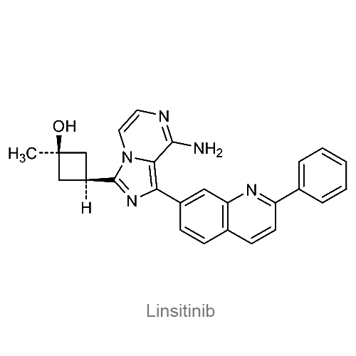 Структурная формула Линситиниб