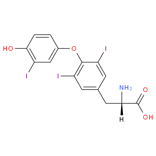 Лиотиронин структурная формула